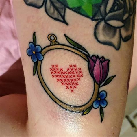 12 Cross Stitch Tattoo Ideas You Amp 39 Ll Have To See To Believe