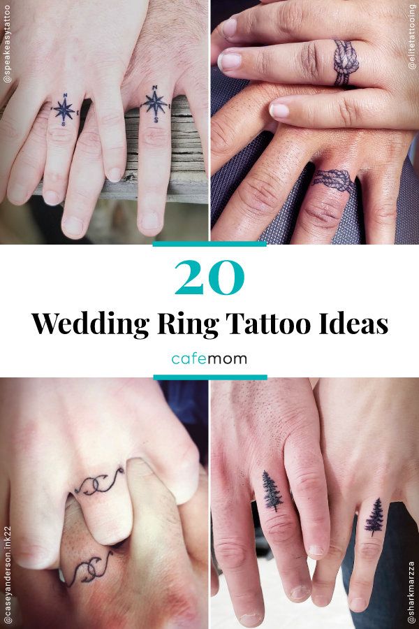 20 Delicate Wedding Ring Tattoo Ideas For The Nontraditional Couple 20 Delicate Wedding Ring Tattoo Ideas For The Nontraditional Couple