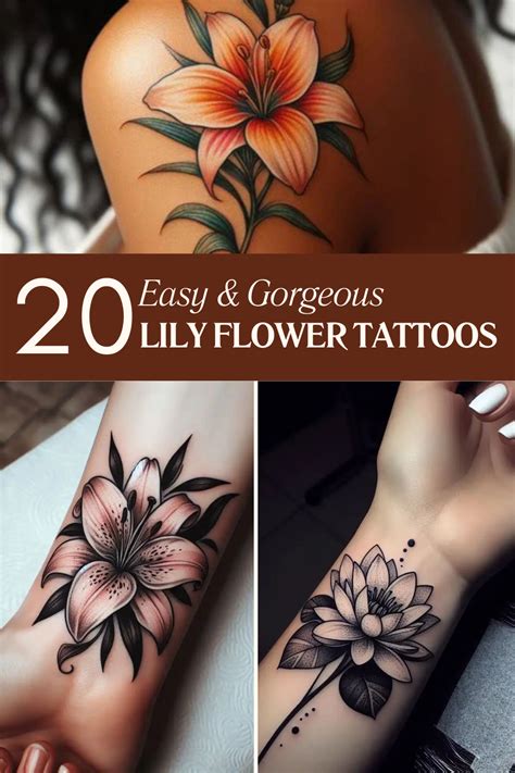 20 Gorgeous Lily Flower Tattoos Symbolic Amp Timeless Art 20 Gorgeous Lily Flower Tattoos Symbolic Amp Timeless Art
