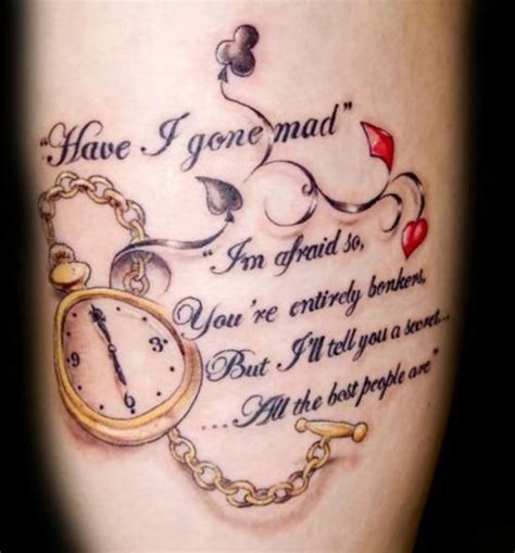 30 Alice In Wonderland Tattoo Designs With Meaning 30 Alice In Wonderland Tattoo Designs With Meaning