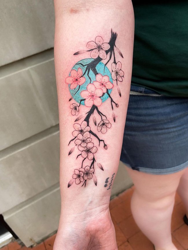 30 Best Cherry Blossom Tattoo Ideas You Should Check