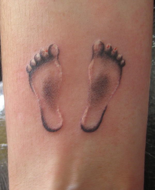 30 Cute Baby Footprint Tattoos