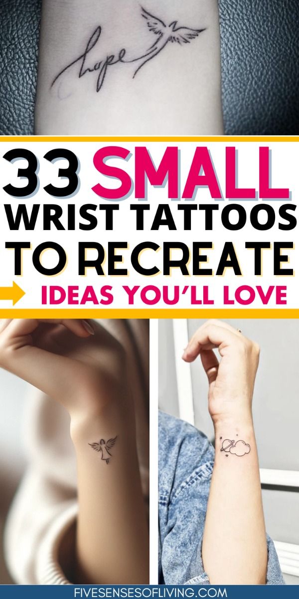 37 Tiny Wrist Tattoos Small Designs With Big Meanings Five Senses Of