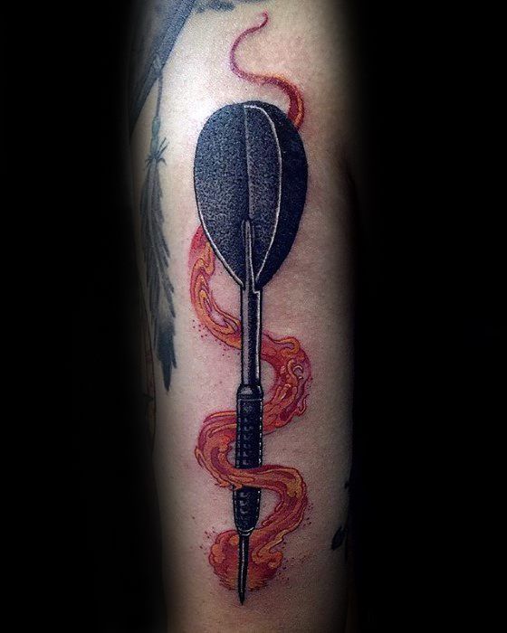 40 Dart Tattoos For Men Dartboard Design Ideas Tattoos For Guys
