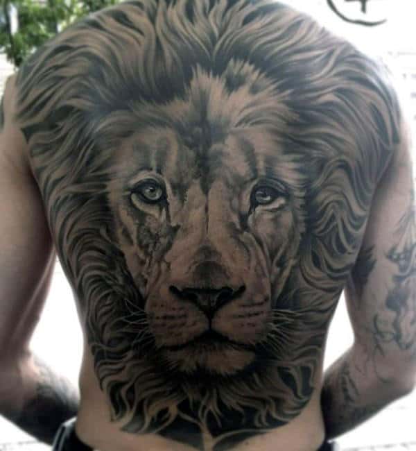 50 Lion Back Tattoo Designs For Men Back Tattoo Tattoo Designs Men