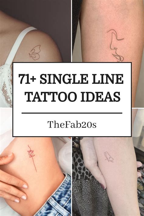 71 Single Line Tattoos To Inspire Your Minimalist Aesthetic