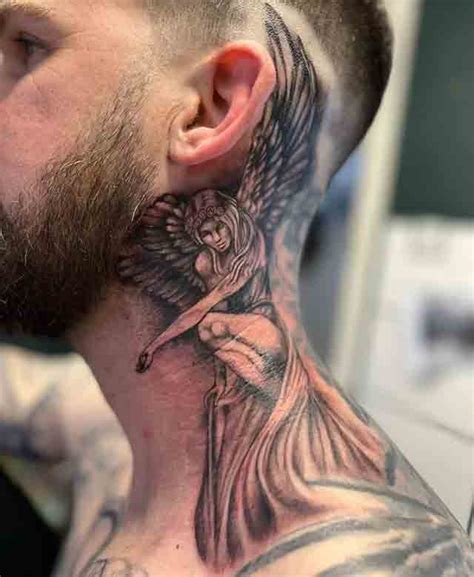 Angel Neck Tattoos For Men Angel Neck Tattoos For Men