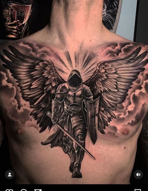 Angel Warrior Tattoo Angel Of Death Tattoo Angel Back Tattoo
