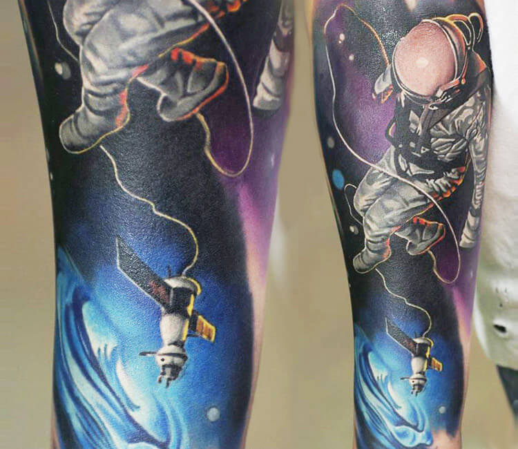 Astronaut In Space Tattoo By Levgen Tattoo Post 13568 Astronaut In Space Tattoo By Levgen Tattoo Post 13568