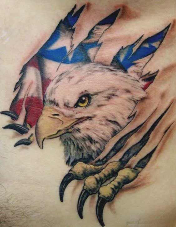Bald Eagle In Flight Tattoo 50 Amazing Perfectly Place Eagle Tattoos