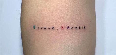 Be Brave Be Humble Tatuagem Tatuagens Tatoo Be Brave Be Humble Tatuagem Tatuagens Tatoo
