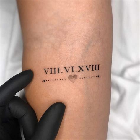 Birthday Tattoos In Roman Numerals Birthday Tattoos In Roman Numerals