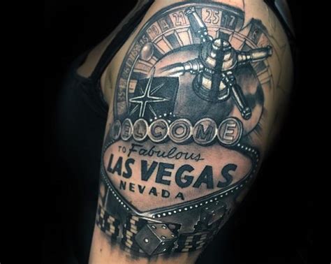 Black And Gray Realism Las Vegas Inspired Tattoo By Black And Gray Realism Las Vegas Inspired Tattoo By