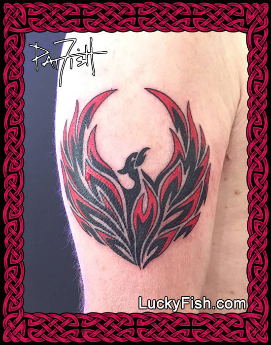 Black Flame Phoenix Tribal Tattoo Design Luckyfish Inc And Tattoo Santa Barbara Black Flame Phoenix Tribal Tattoo Design Luckyfish Inc And Tattoo Santa Barbara