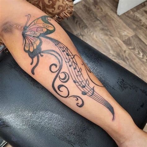 Butterfly And Music Note Tattoo By Veronicapoleate Tattoogrid Net Butterfly And Music Note Tattoo By Veronicapoleate Tattoogrid Net