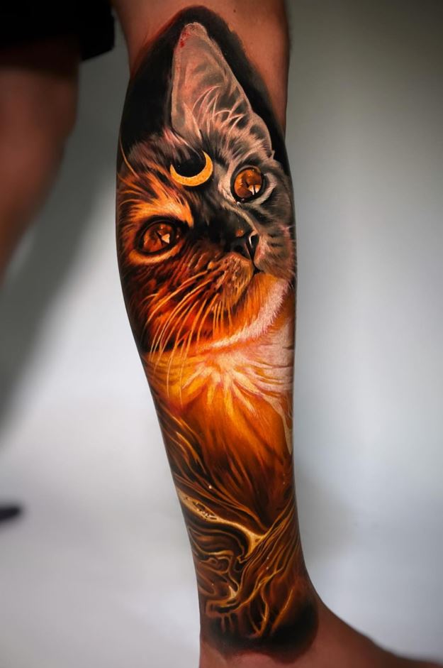 Cat Bapjomry Tattoo