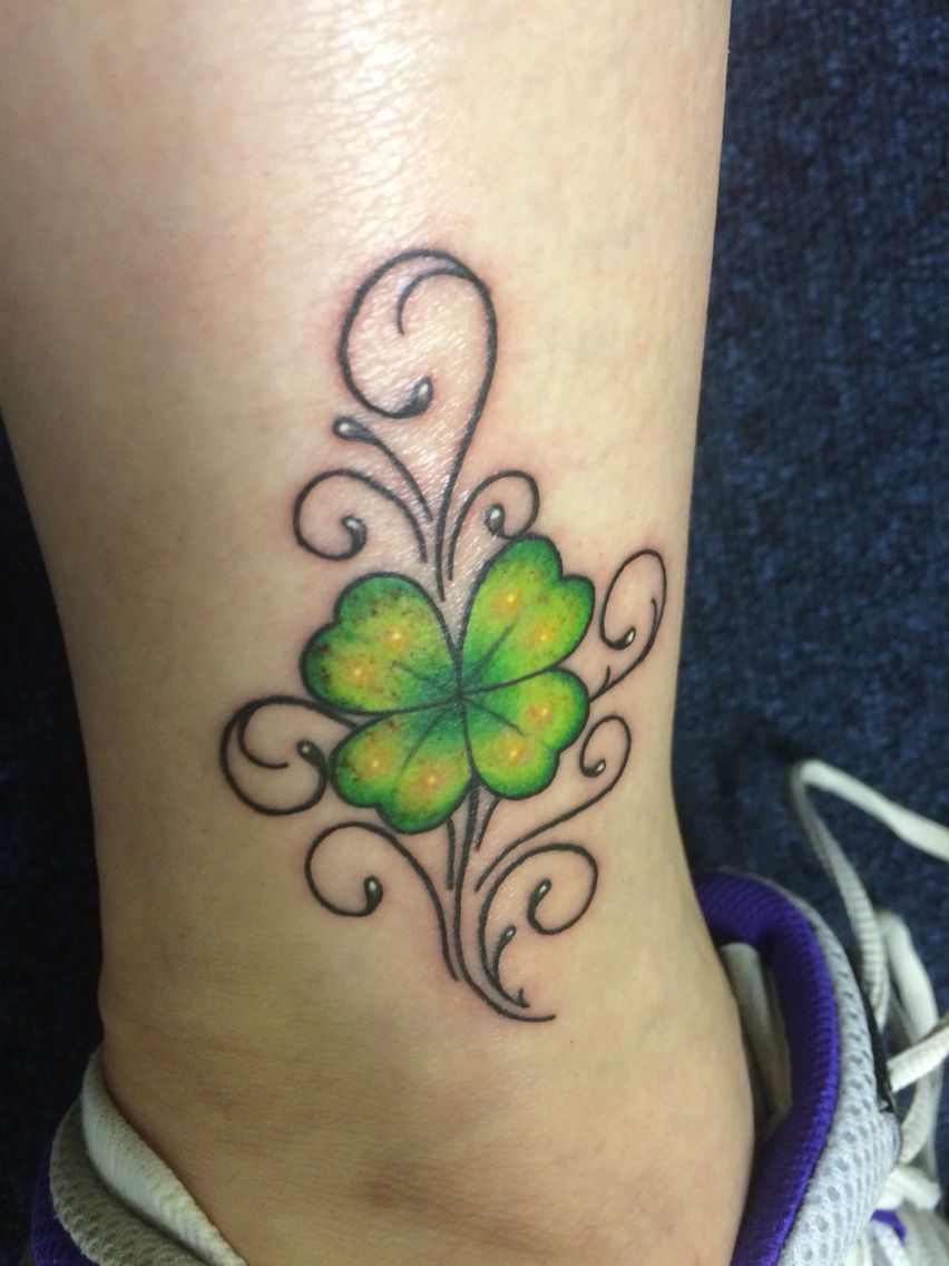 Celtic 4 Leaf Shamrock Tattoo