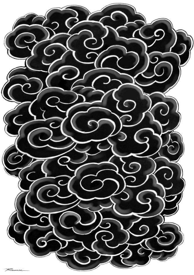 Clouds Design Tattoo