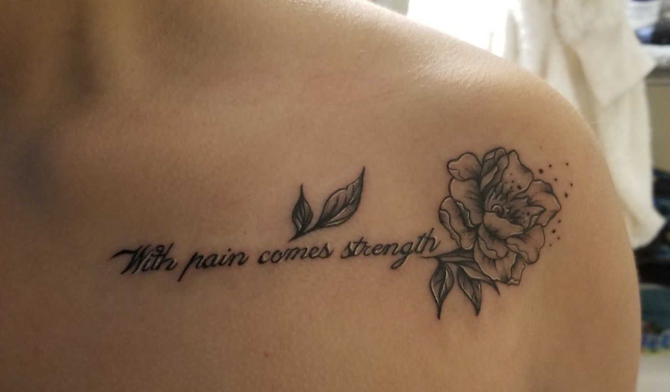 Collar Bone Tattoo