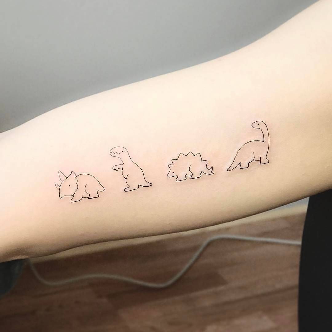 Cute Dinosaur Tattoo Designs
