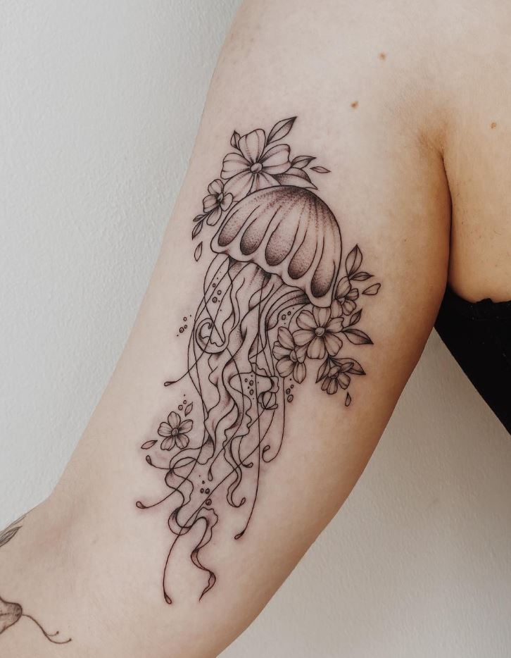 Cute Jellyfish Tattoo