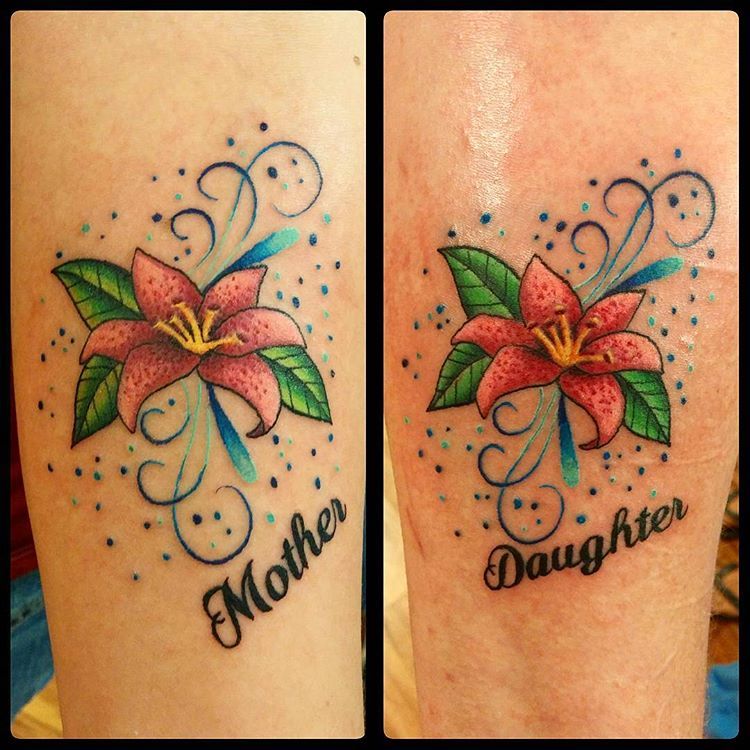 Cute Mother And Daughter Matching Tattoos