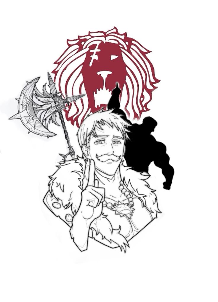 Design Escanor En 2025 Tatuajes 7 Pecados Anime
