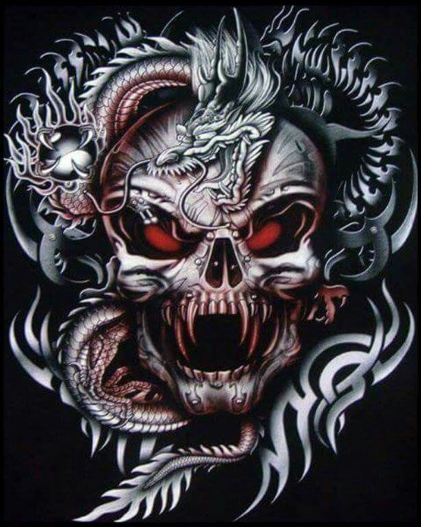 Dragon Skull Tattoo