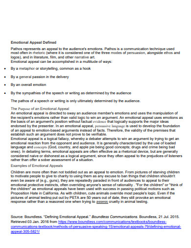 From Likes To Loyalty: A Story Of Emotional Appeal About Social Media