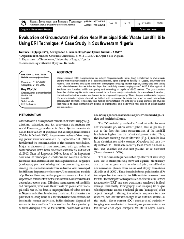 Factors Influencing Groundwater Contamination Near Municipal Solid Waste Landfill Sites In The Qinghai Tibetan Plateau Sciencedirect