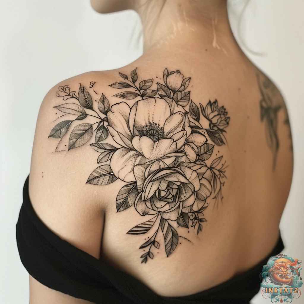 Female Shoulder Back Tattoos Female Shoulder Back Tattoos