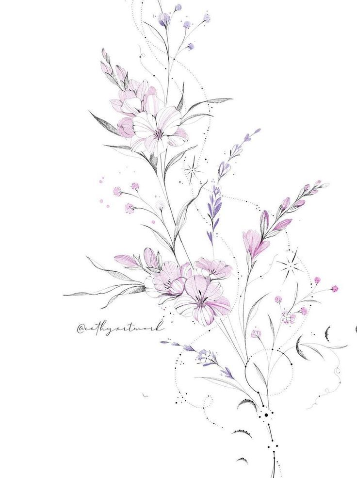 Flower And Vine Tattoos