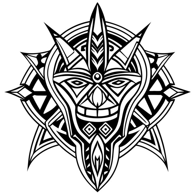 Free Bold Tribal Design Image Tribal Geometric Tattoo Download At Stockcake Free Bold Tribal Design Image Tribal Geometric Tattoo Download At Stockcake