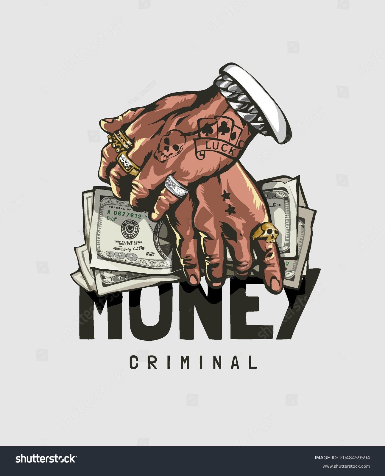 Gangster Money Tattoos