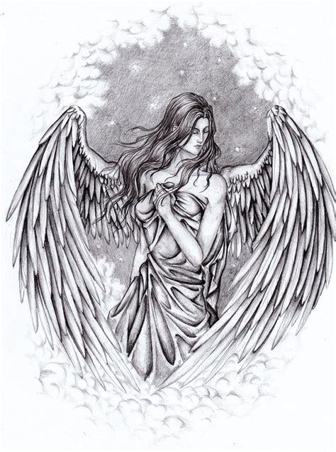 Guardian Angel Tattoo Drawing