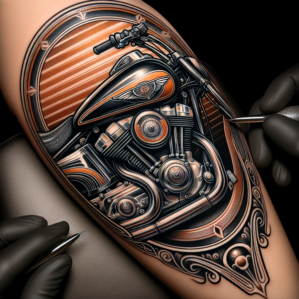 Harley Davidson Logo Tattoo Designs