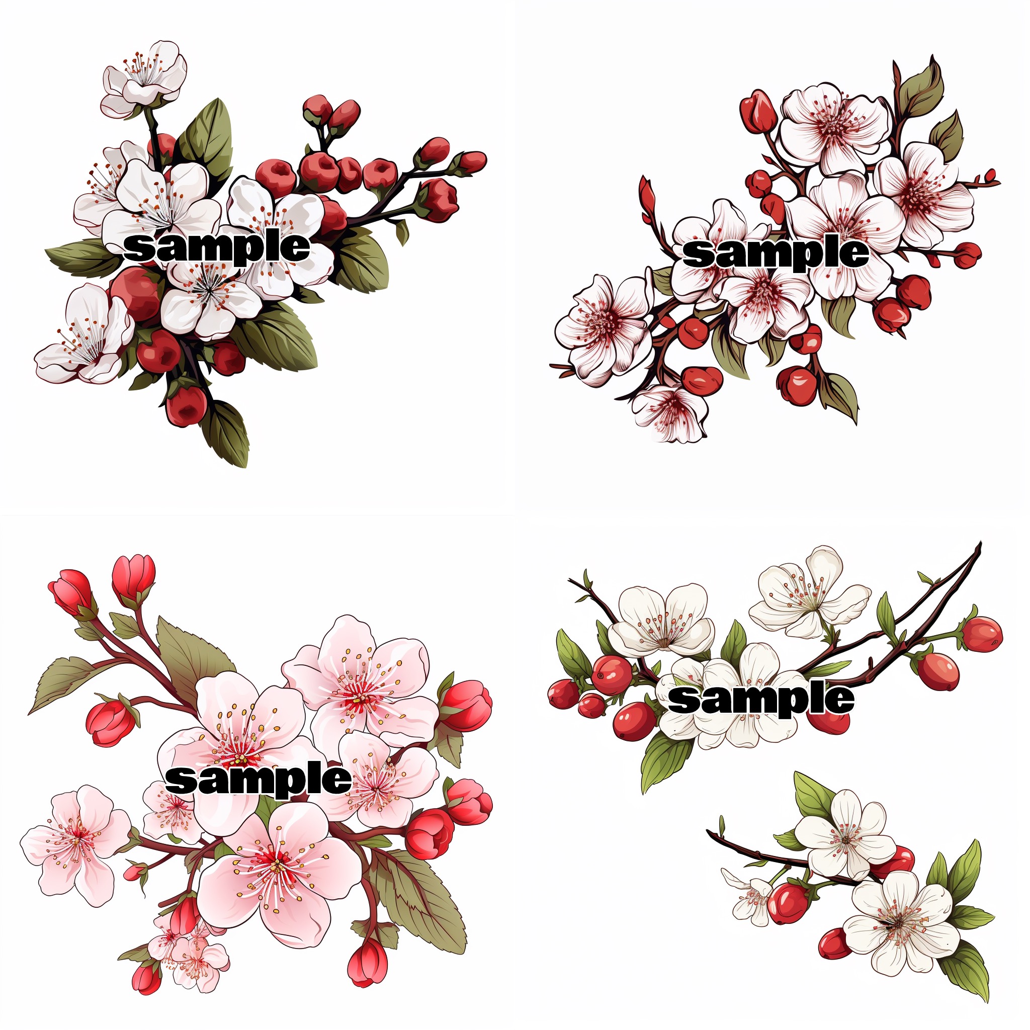 Hawthorn Flower Tattoo