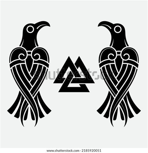 Hugin And Munin Norse Tattoo Norse Symbols Viking Art