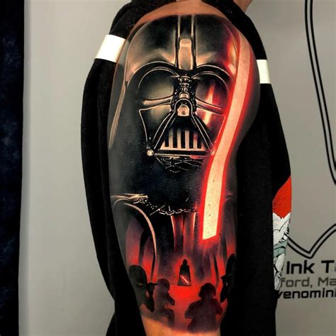I Will Create A Professional Sketch Tattoo Darth Vader Tattoo Design