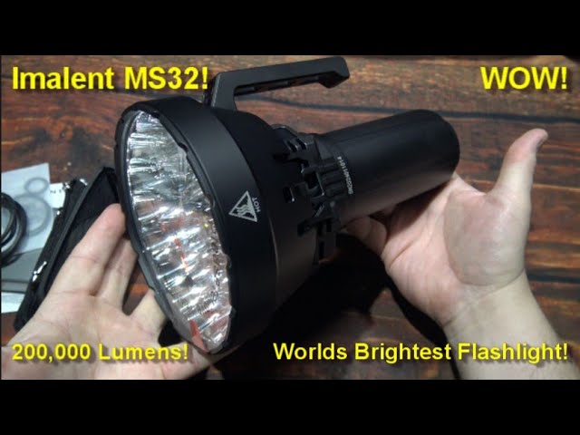 Imalent Ms32 Brightest Flashlight 200 000 Lumens Cree Xhp70 2 Leds Tactical Flashlights High