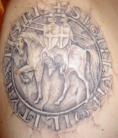 Knights Templar Seal Tattoo Knights Templar Seal Tattoo