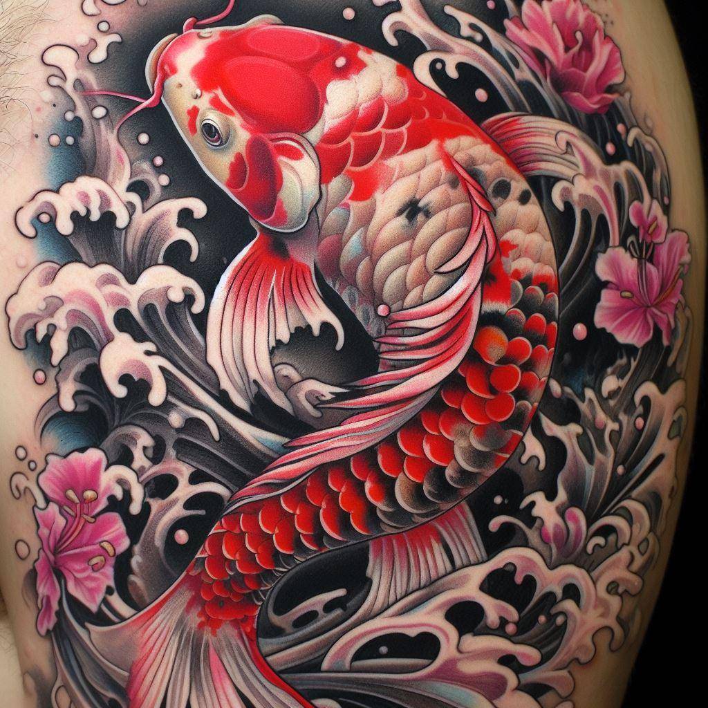 Koi Fish Tattoo Swimming In Symbolism And Style Your Own Tattoo