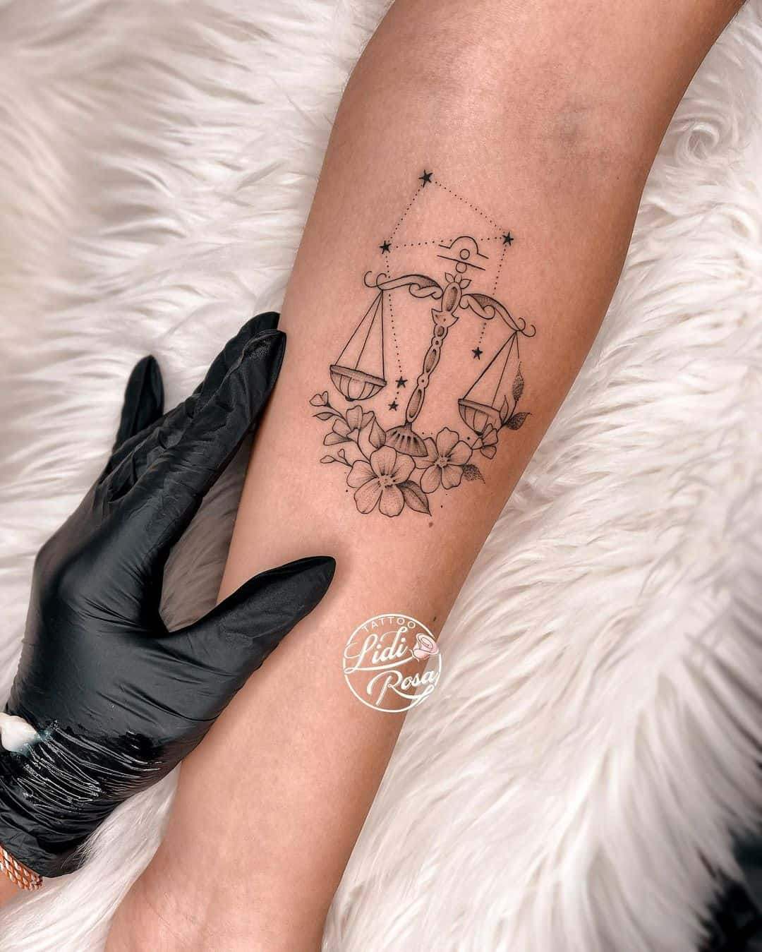 Libra Constellation Tattoo