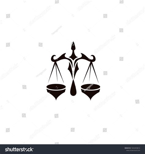 Libra Zodiac Symbol Tattoo Design Logo Stock Vector Royalty Free 1845459802 Shutterstock