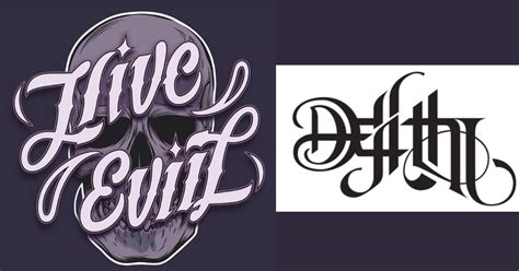 Live Evil Ambigram Finder Tattoo-7