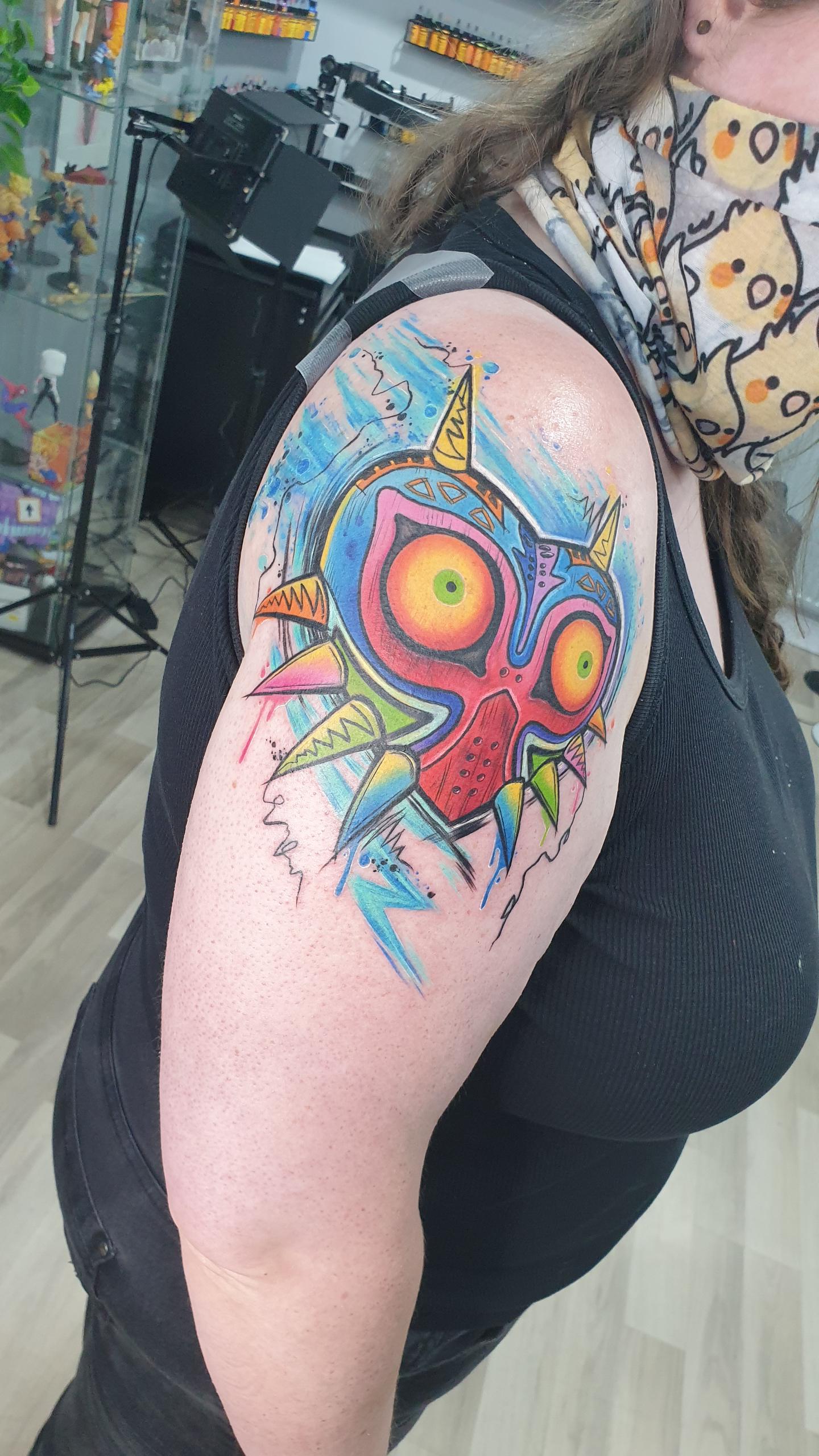 Majora Amp 39 S Mask Done By Bonbon Bizarre At Horizon Tattoo In Hull Uk R