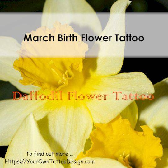 March Flower Tattoo