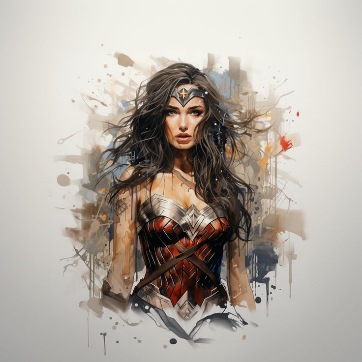 Marvel Inspired Wonder Woman Tattoo Design Marvel Inspired Wonder Woman Tattoo Design