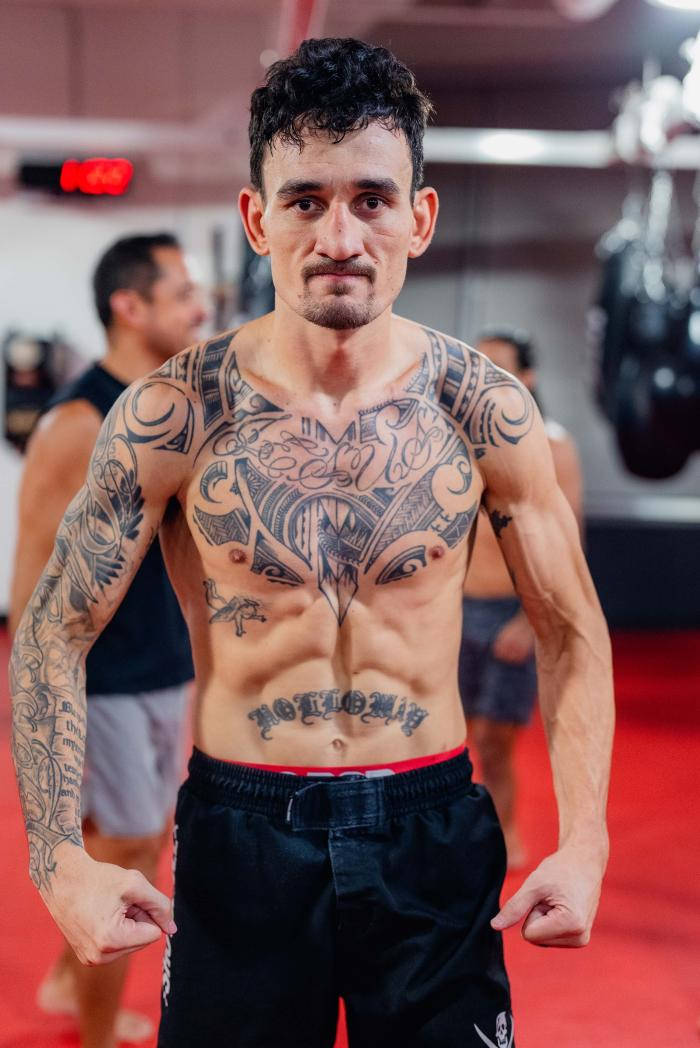 Max Holloway Back Tattoo