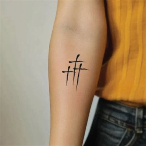 Minimalist 3 Cross Tattoo Tattoobnb Minimalist 3 Cross Tattoo Tattoobnb